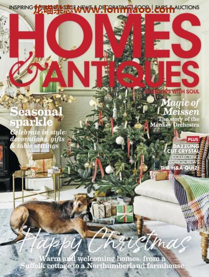 [英国版]Homes & Antiques 复古风古董家居软装饰杂志 2020年12月刊